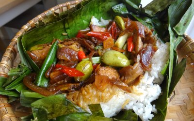 Indonesian grilled rice 