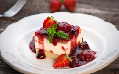 Fruit of the forest cheesecake