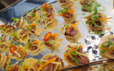 Duck + Ginger Canapes