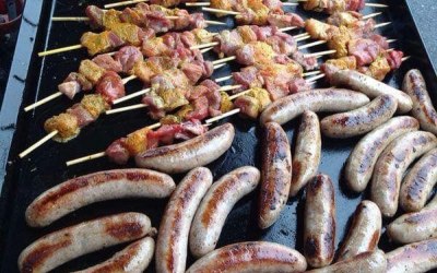 Butchers sausages and kebabs