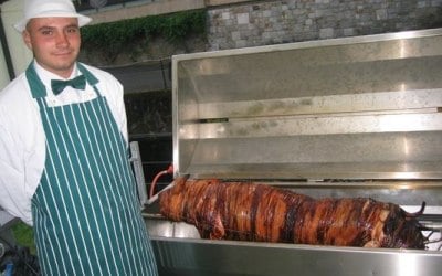 Well roasted hog