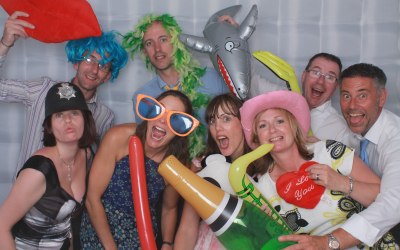 Large Groups are possible in our Photo Booths