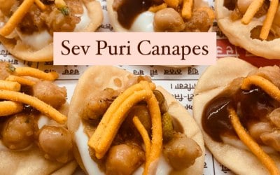 Sev Puri Canapes
