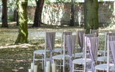 Out Door ceremony - chair decor