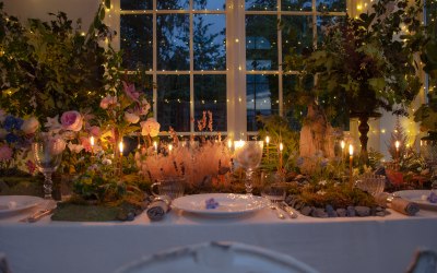 A tea garden on a table