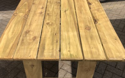 New 6x3ft rustic tables