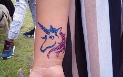 Unicorn Glitter Tattoo