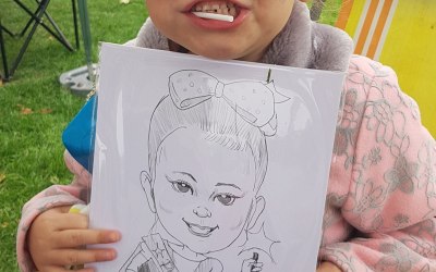 Children party caricatures in the South East, UK