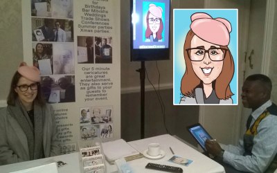 Digital Caricaturist for trade shows, product launches