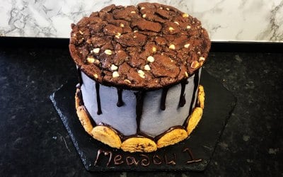 Monster cookie birthday cake