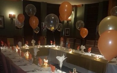 40th Birthday Meal Set Up 