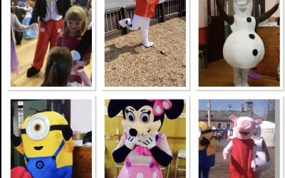 All our mascots available to hire