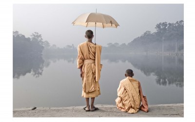 Monks lake/ Cambodia