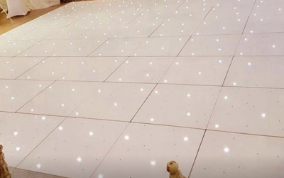 White starlit floor 