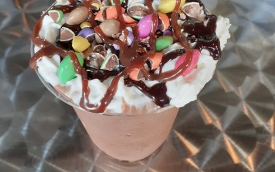 Smarties iced frappe