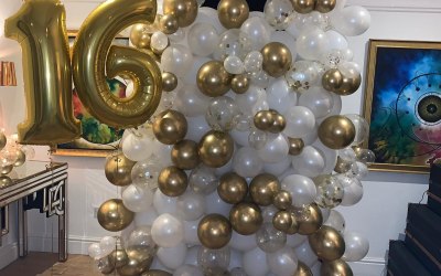 Organic Balloon Wall and age balloons from £235