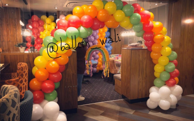 Twisted balloon arch from £120