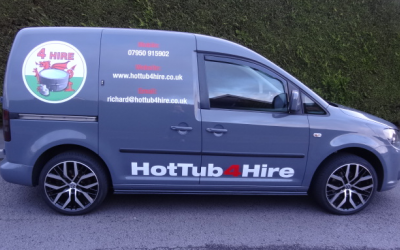 Hot Tub delivery van