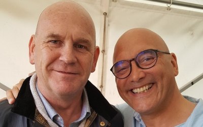 Andy with Gregg Wallace