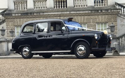 Vintage black taxi