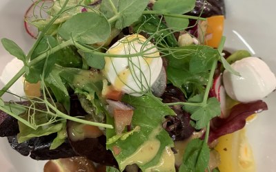 Heritage Tomato and Goats Cheese Salad