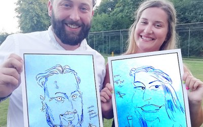 Out & about caricaturing