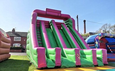 Inflatable slide hire by king of the castles entertainments