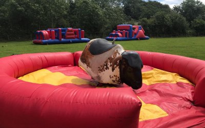 Rodeo Bull hire by king of the castles entertainments