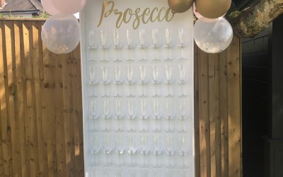 Our Prosecco wall