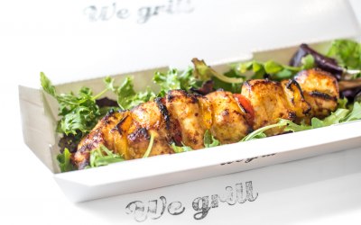 An exmaple of our skewers marinated and grilled to perfection