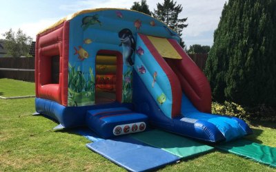 Bouncy castle with a slide!