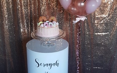 Sequin Backdrop and Display Stand