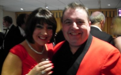 With Jane Mcdonald at a show