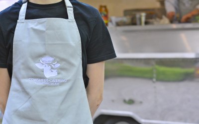 Cowsheds Catering branding