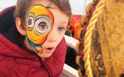 Minion Face Painting