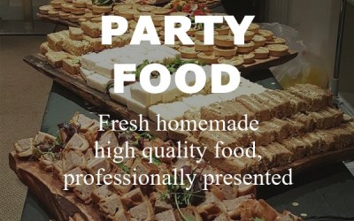 High quality homemade party food.
