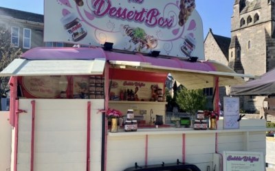 Our beautiful Desserts catering trailer. 