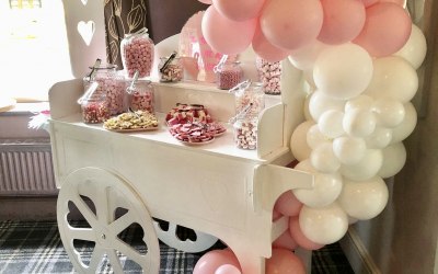 Confectionary Cart with balloons