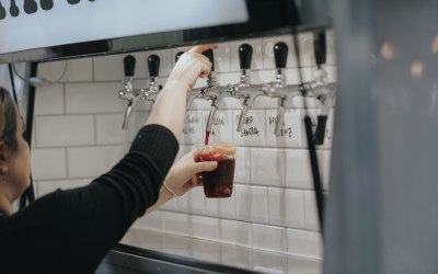 On tap means speedy, ethical service of consistently delicious drinks.