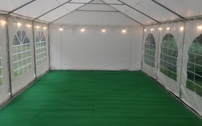 Marquee hire including lighting