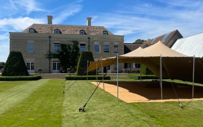10 x 15m stretch tent for birthday party - Oxfordshire
