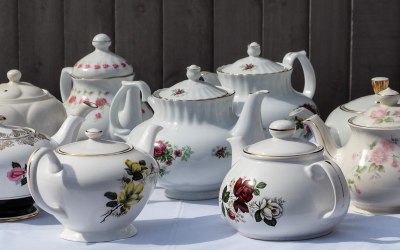 Just a few of our many teapots 