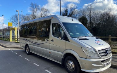 16 passenger seats  with air conditioning
