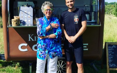 Coffee for Prue Leith