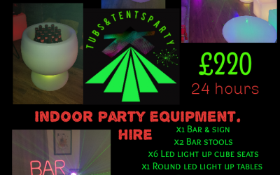 Indoor party led hire.