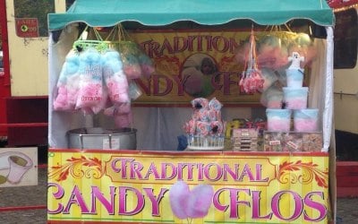 Candy Floss, Popcorn, Donut Stall