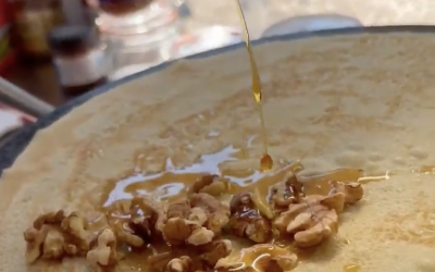 Walnut and Maple Syrup Crepe 