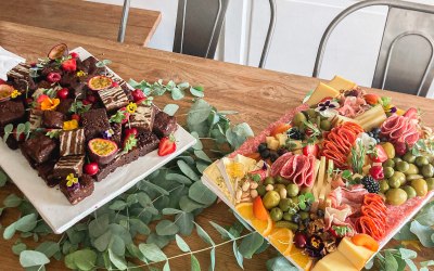 Grazing Platters, Brownie Platter and Cheese and Charcuterie Platter