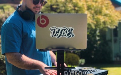 DJ BE at a private party. 