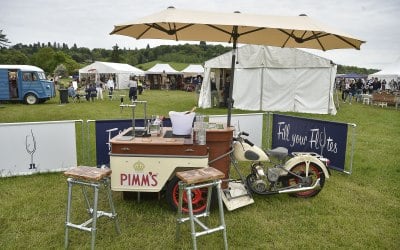 The Pimms sign is magnetic - he can be whoever you want him to be!
